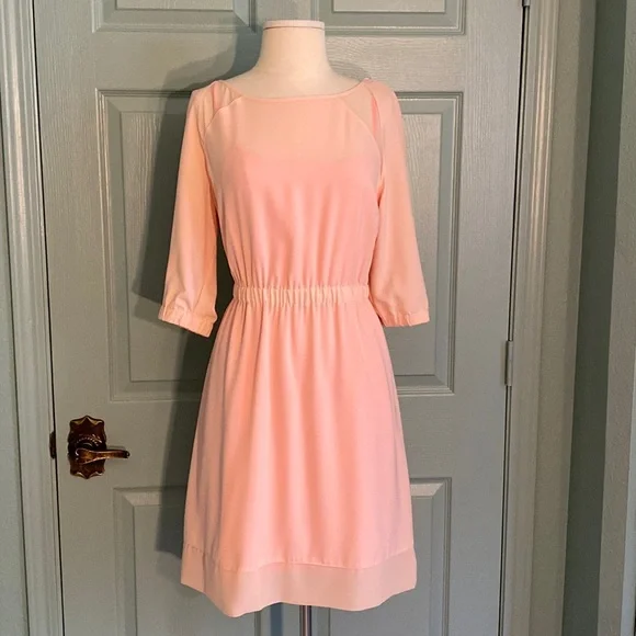 neon salmon dress Salmon Satin Strapless Dress - Occasion Ready, XS Ellae Lisque - Elegant Dress for Events